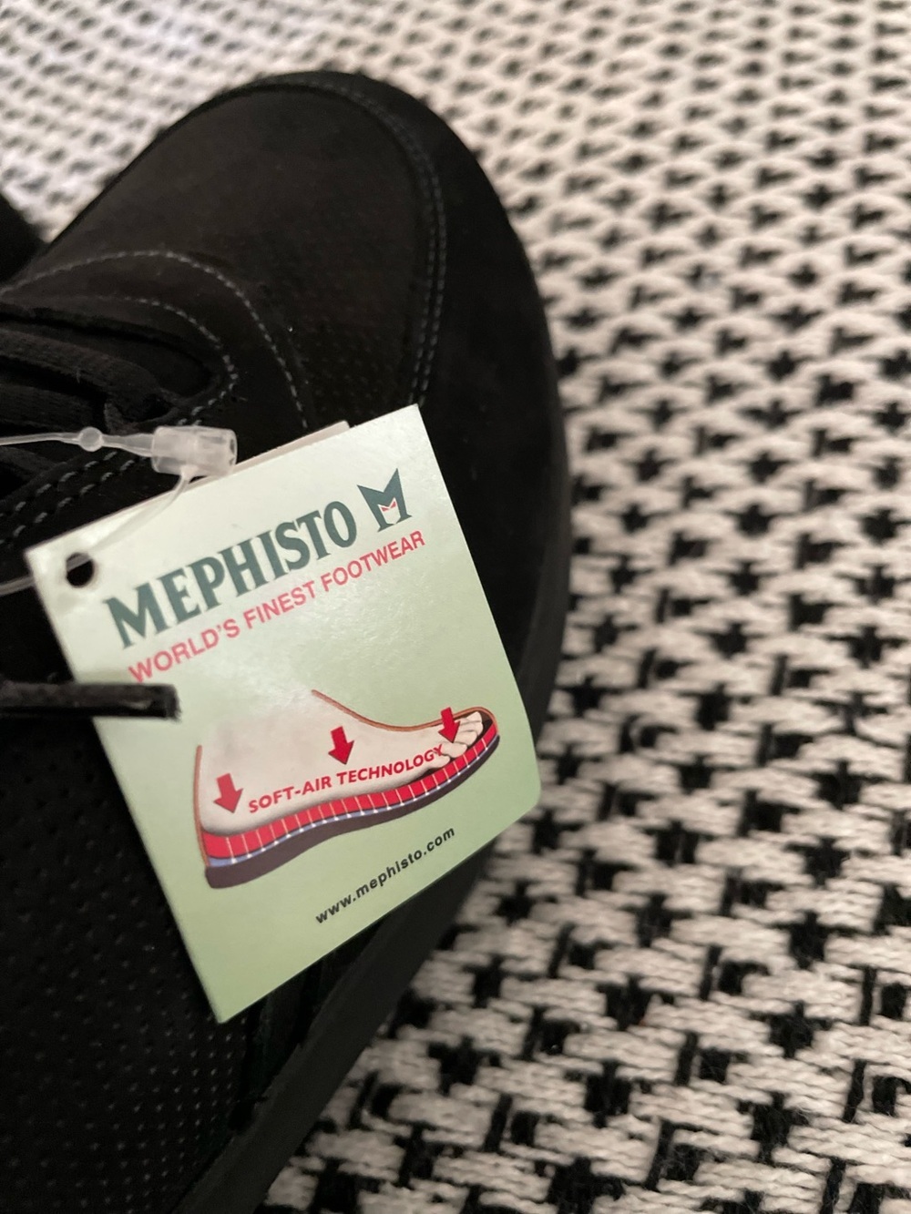 Mephisto Kelia 900 Black Suede Casual Shoes Sneakers Comfort Size 9‎ - Picture 7 of 9